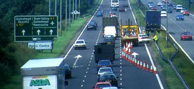 motorway queue